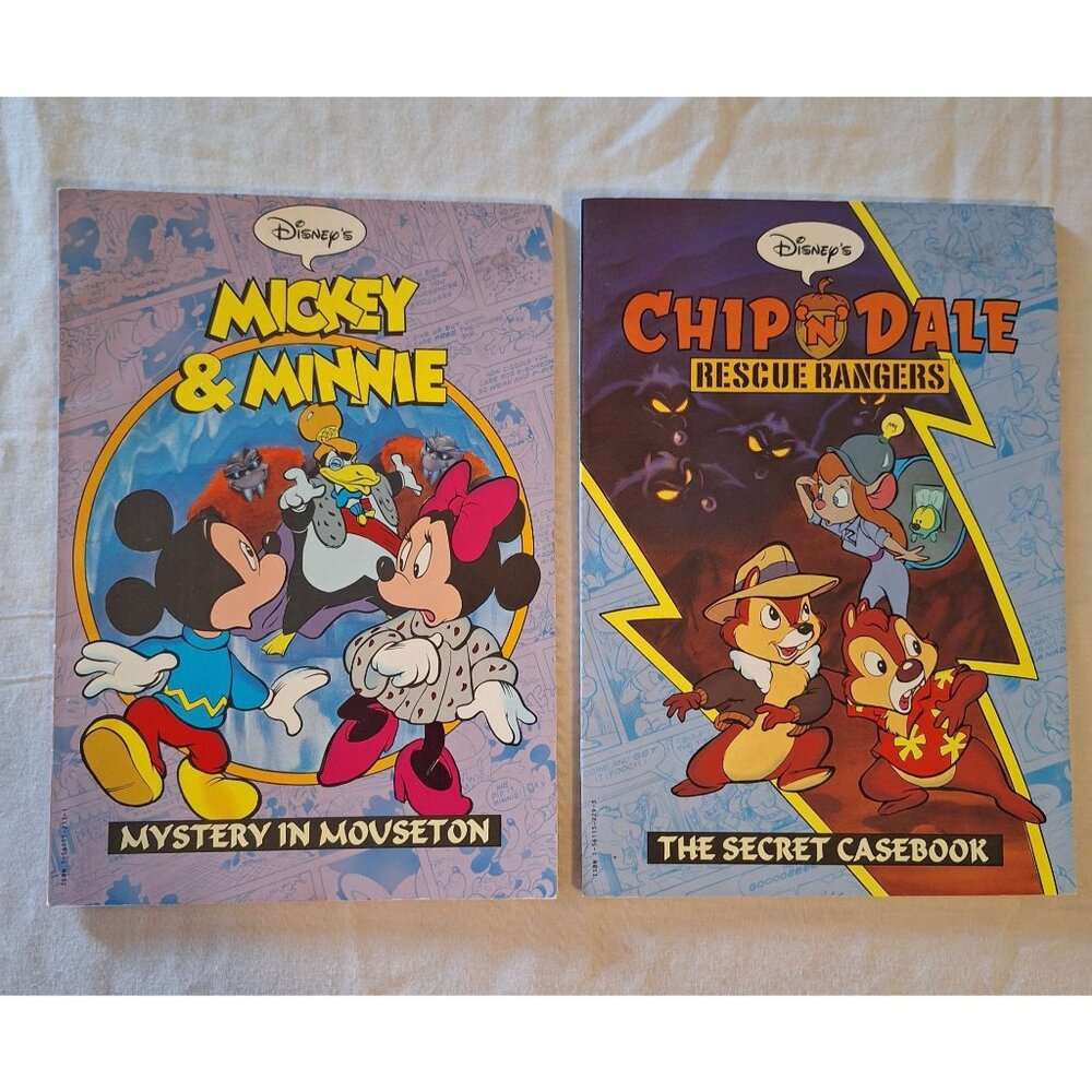 Disney Cartoon Tales Comic Books Mickey Minnie Mystery Chip Dale Rescue Rangers